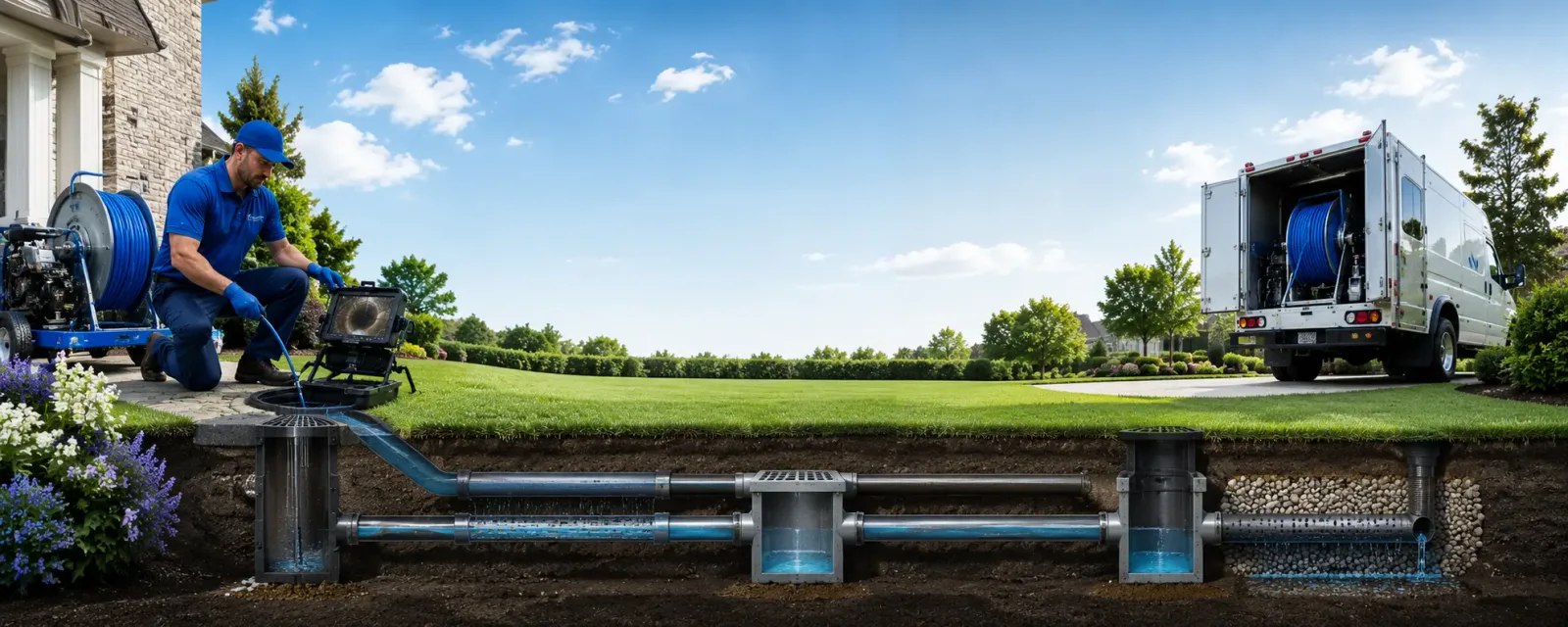 Outdoor drain cleaning information for Man, WV